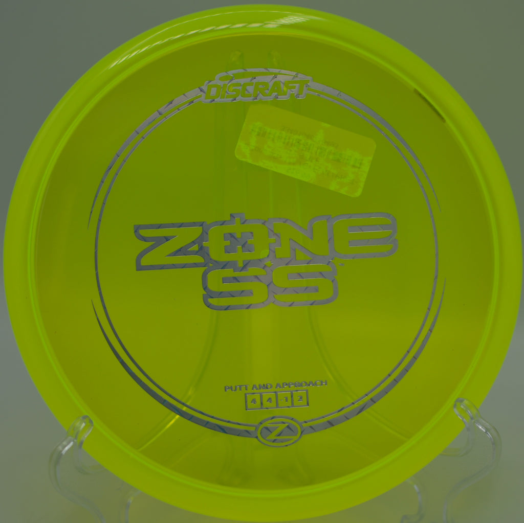 Z Zone SS holding its line on a windy day at Lake Chabot Disc Golf Course in Castro Valley, California.