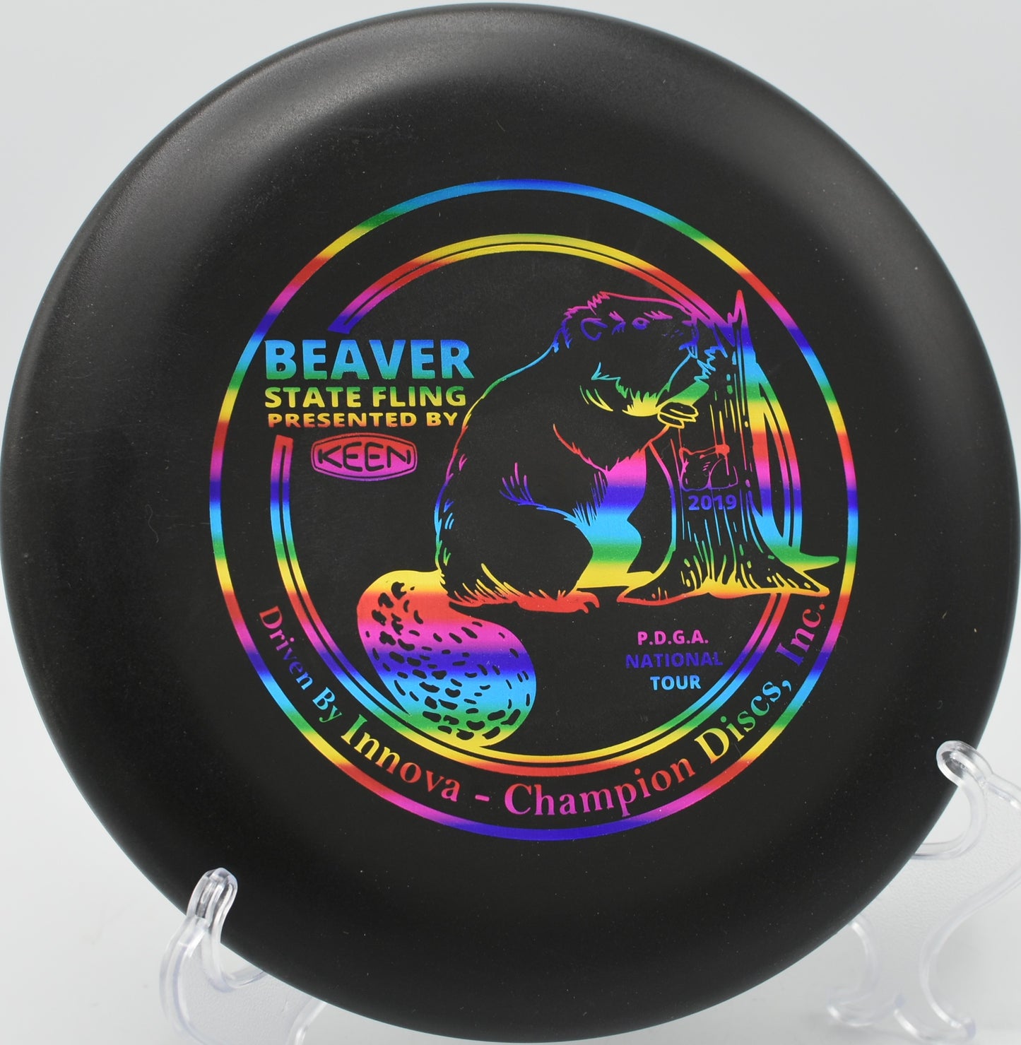 KC Pro Aviar targeting chains at Creekside Disc Golf Course in Salt Lake City, Utah.

