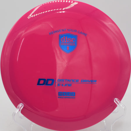 S-Line DD Discmania distance driver crushing big drives at Blue Ribbon Pines Disc Golf Course in East Bethel, Minnesota.