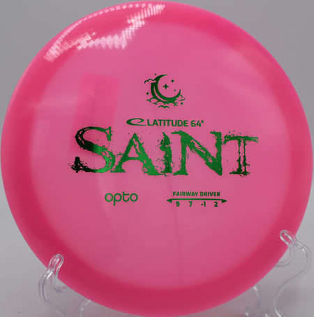 Latitude 64° Opto Moonshine Saint glowing fairway driver trusted for accurate placement at Water Works Park Disc Golf Course in Kansas City, Missouri.