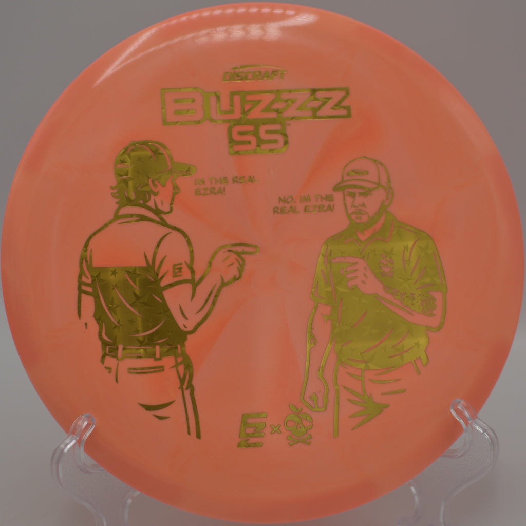 Aderhold & Robinson ESP Buzzz SS making a pinpoint midrange shot at Whistlers Bend Disc Golf Course in Roseburg, Oregon.