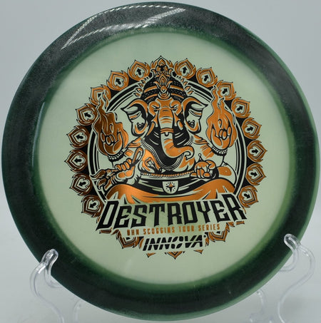 Ohn Scoggins Proto Glow Halo Destroyer at DeLaveaga DGC, Santa Cruz CA for power forehand shots