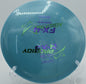 FX-4 500 Plastic F2 from Prodigy shaping a controlled turnover at North Boundary Park Disc Golf Course in Cranberry Township, Pennsylvania.