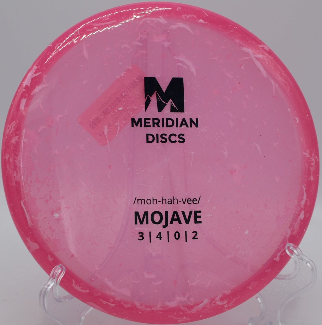 Meridian Mojave Marbled Clarus pushing straight with dependable fade at Northwood Park Disc Golf Course in Morton, Illinois