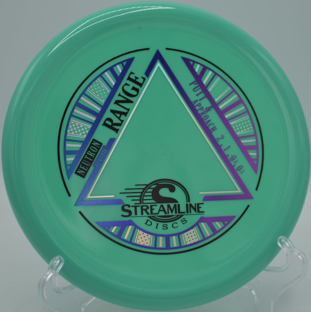 Neutron Range flying neutral with no fade at North Cove Disc Golf Course in Marion, North Carolina.