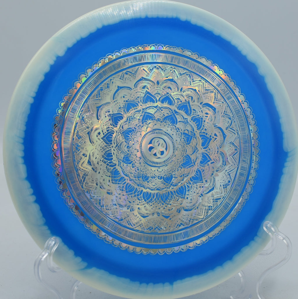 Halo S-Blend Slab X-Out Infinite Discs flat-top overstable driver crushing placement shots at Blue Ribbon Pines Disc Golf Course in East Bethel, Minnesota.