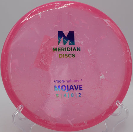 Marbled Clarus Mojave firm beaded putter at Rollin Ridge DGC in Reedsville, WI tracking dead straight on spin putts