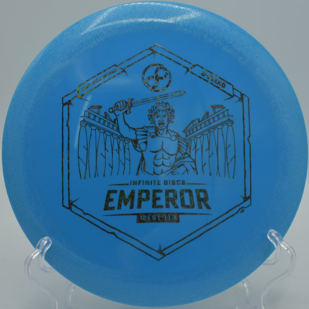 Infinite Discs Dynasty turnover shot at Hornets Nest Disc Golf Course in Charlotte, North Carolina