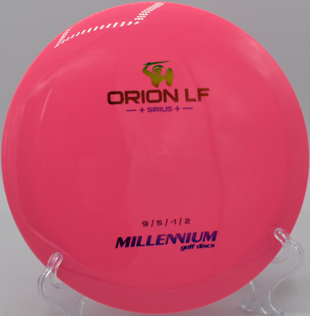 Millennium Orion LF fired on a forehand line with reliable finish at Maple Hill DGC in Leicester, Massachusetts.

