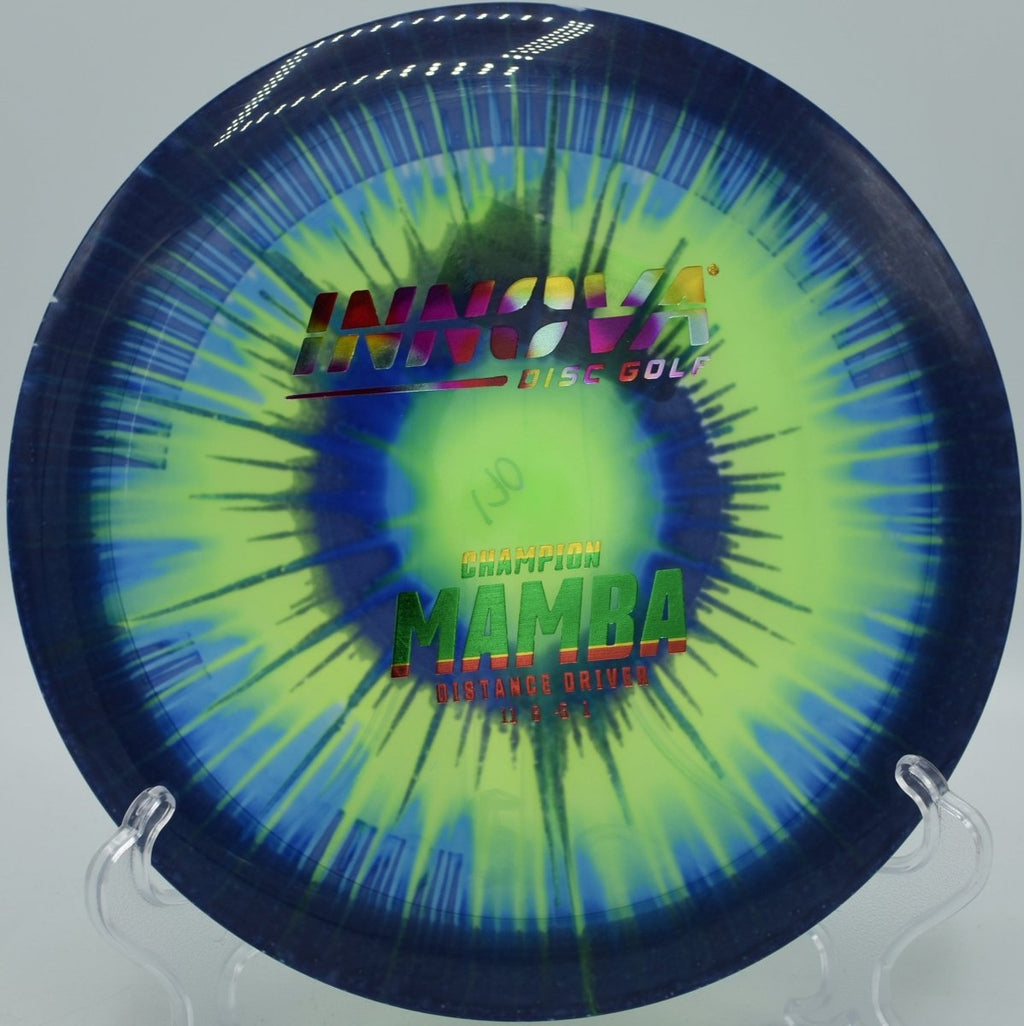 I-Dye Champion Mamba at Blue Ribbon Pines DGC, East Bethel MN for beginner-friendly distance shots