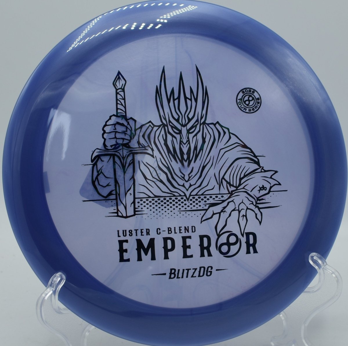 Luster C-Blend Emperor displayed at Sandy Point DGC, Lac du Flambeau WI for controlled flex shots