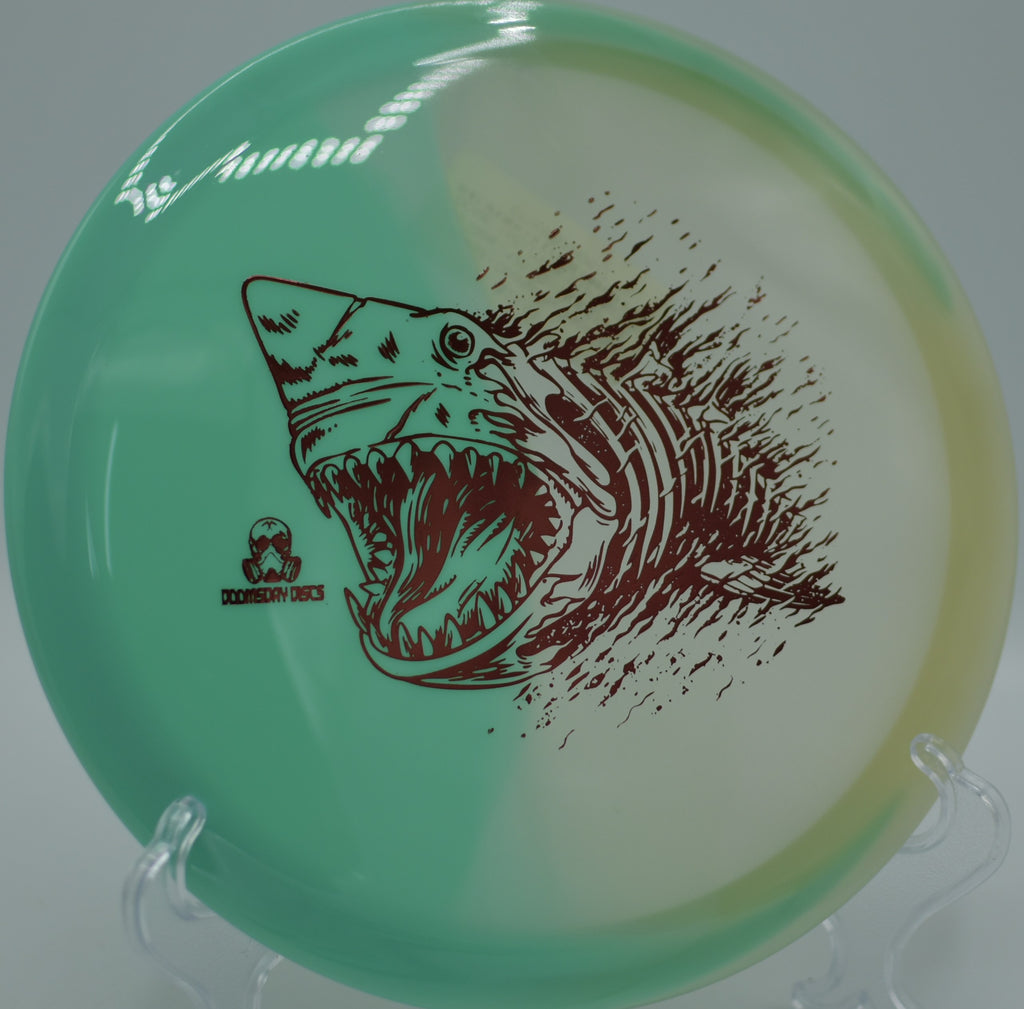 Glowing Chemtrail ready for a technical shot at Greenfield Park DGC in West Allis, WI, engineered for smooth hyzer-flip lines.