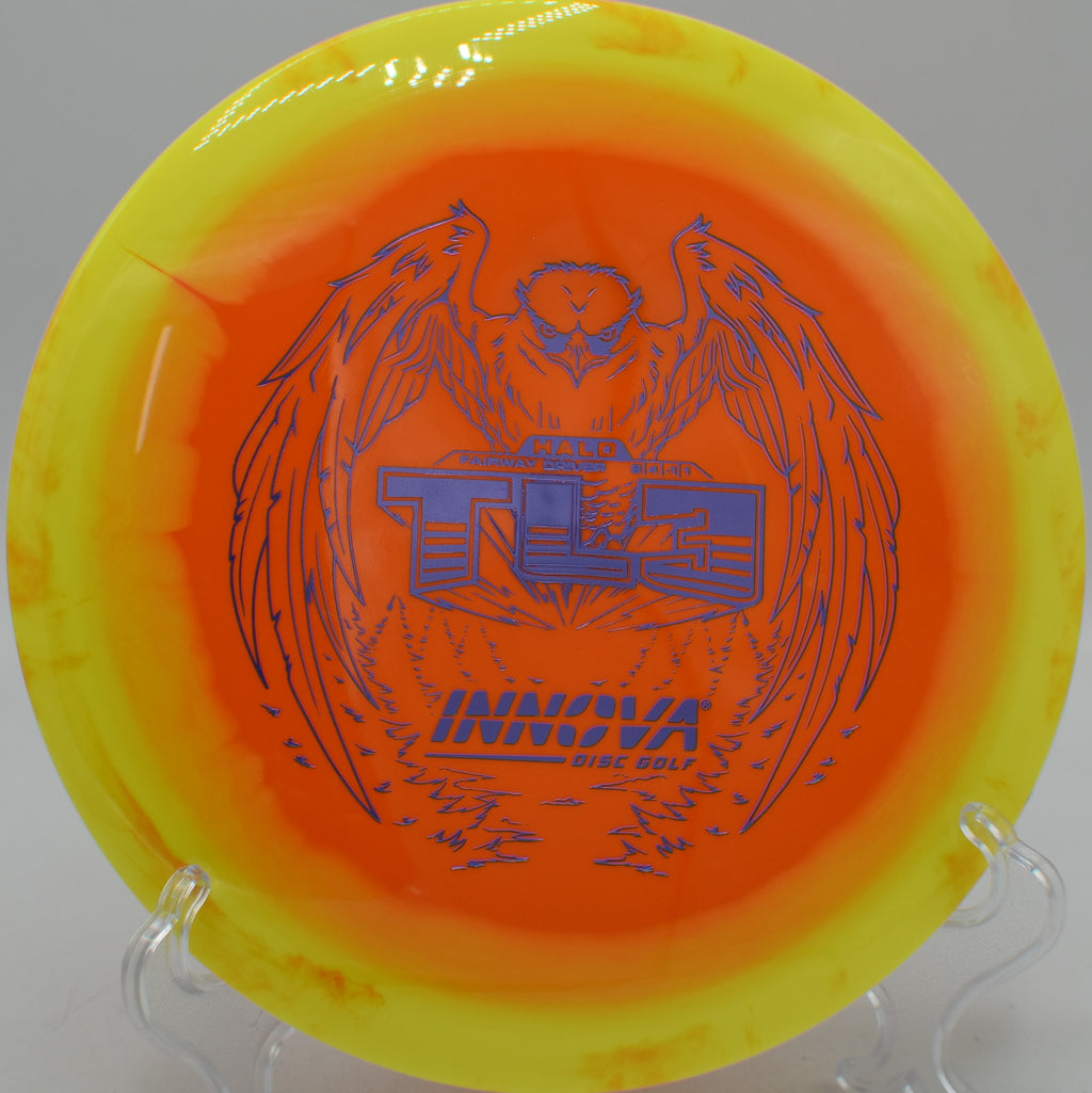 Innova Halo Star TL3 controlled driver carving precise lines at Hornets Nest Disc Golf Course in Charlotte, North Carolina