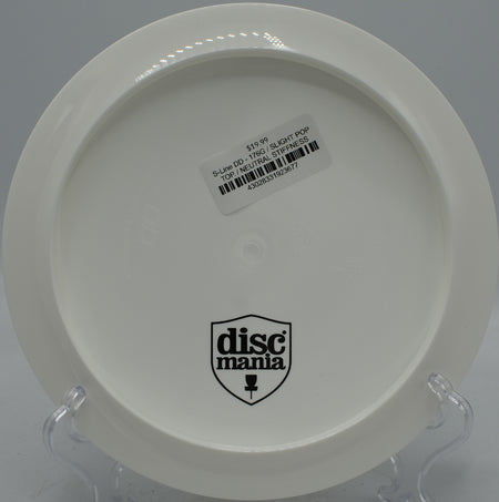 S-Line DD Discmania versatile distance driver flying clean flex shots at Northwood Black Disc Golf Course in Morton, Illinois.