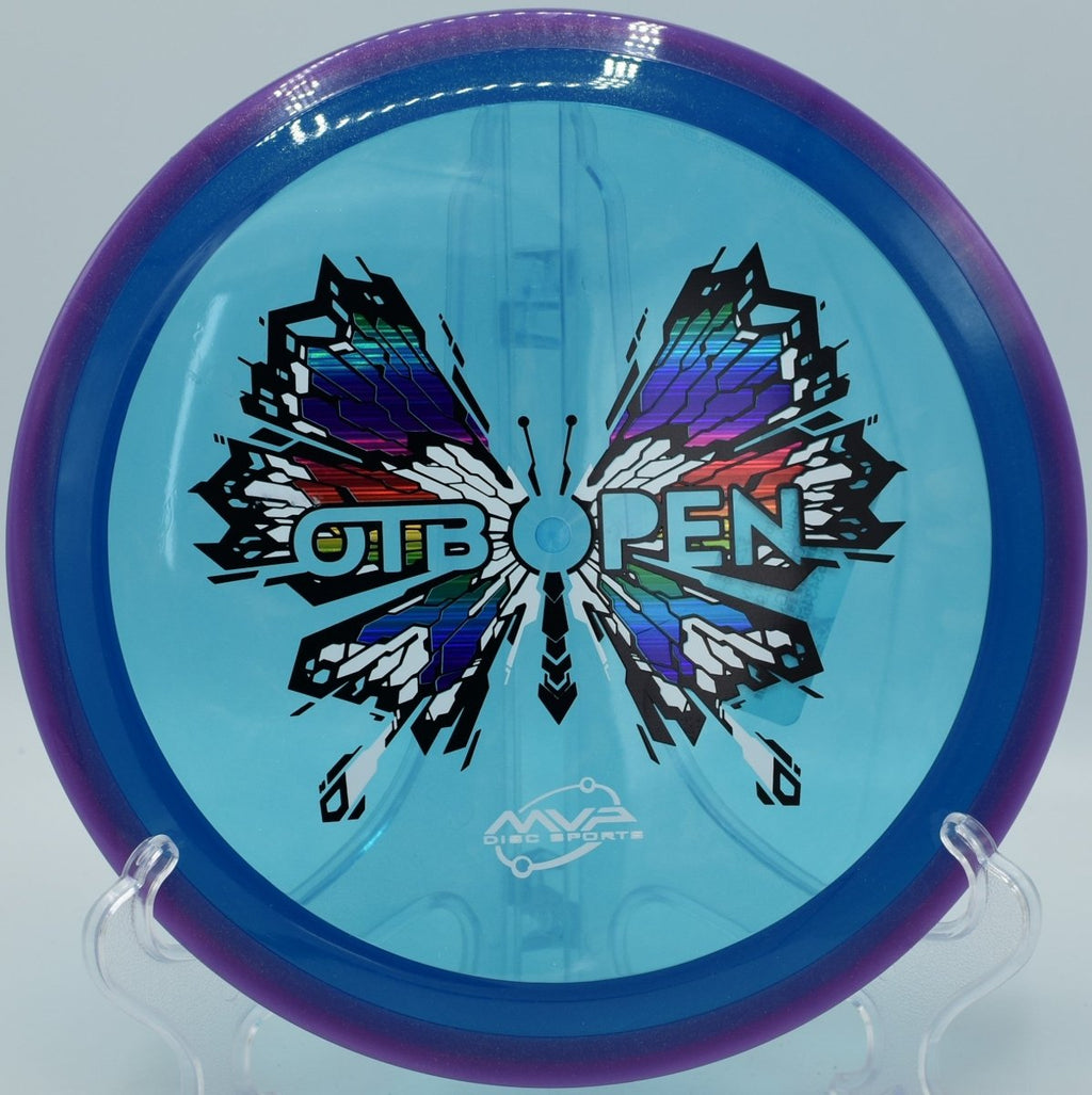 MVP Prism Proton Insanity Soft distance driver shaping wooded line at Hobbs Farm Disc Golf Course in Carrollton, Georgia