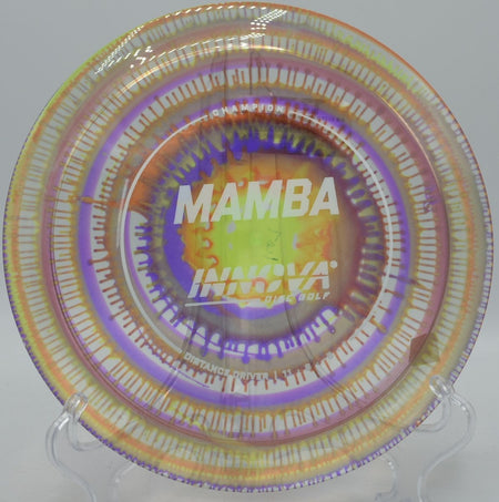 Innova I-Dye Champion Mamba featured at Milo McIver DGC, Estacada OR for long turnover flights
