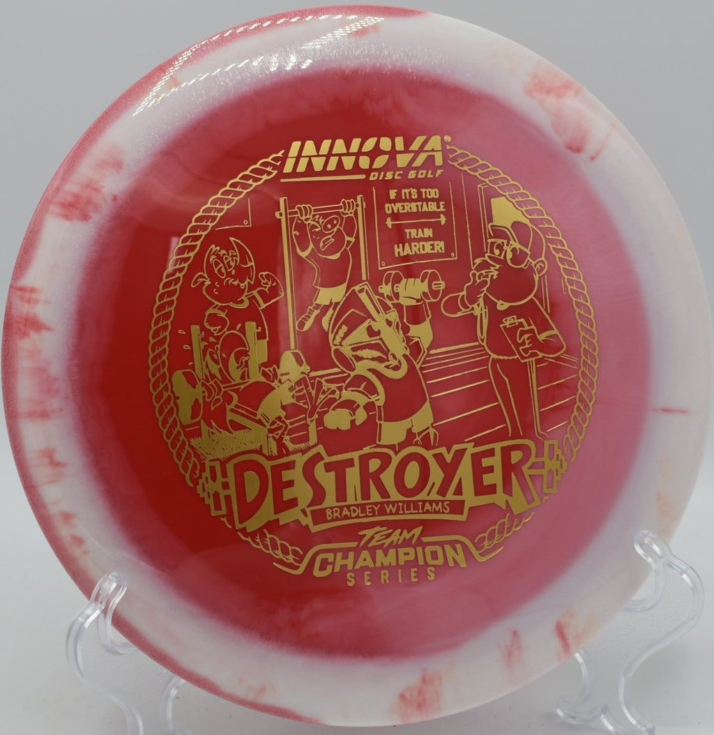 Bradley Williams Halo Star Baby Destroyer distance driver flying true at Heritage Park Disc Golf Course Michigan