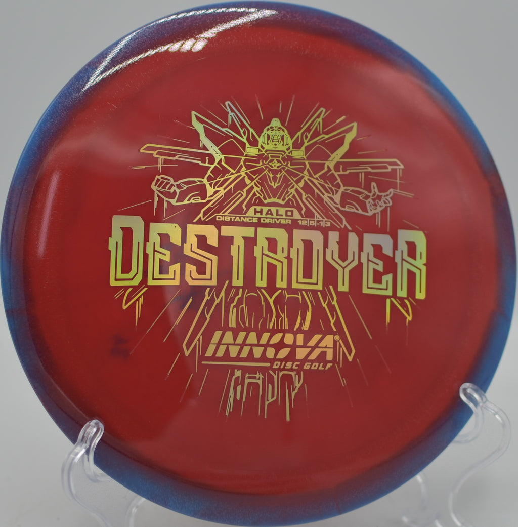 Innova Halo Star Destroyer soaring with maximum glide at Smugglers’ Notch Disc Golf Center in Jeffersonville, Vermont.