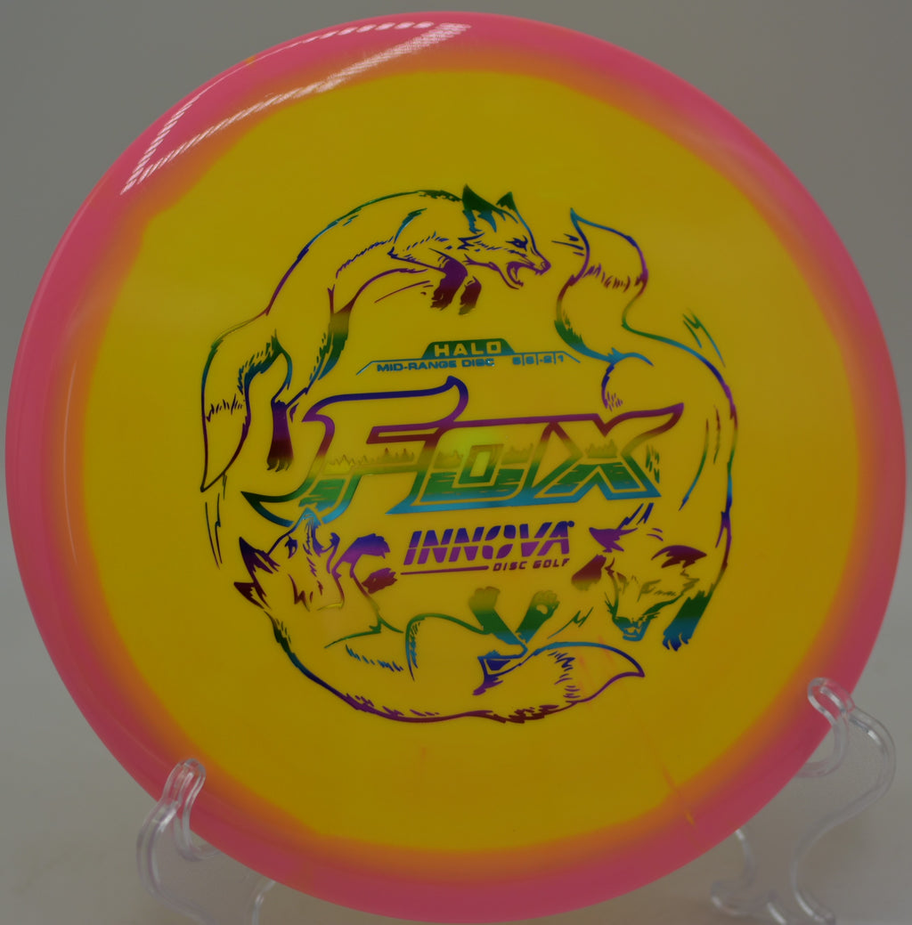 Player controlling an understable flight path with Halo Star Fox at DeLaveaga Disc Golf Course in Santa Cruz, California.