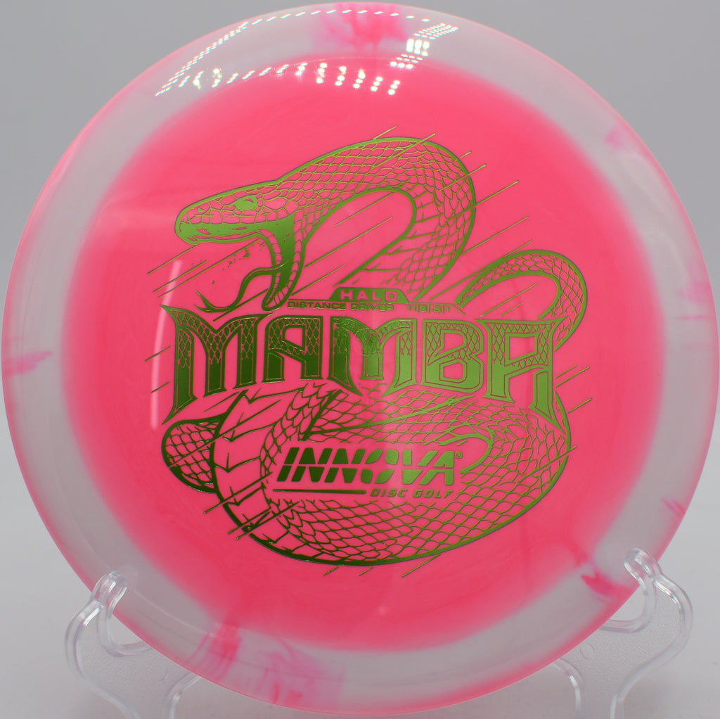 Controlled Halo Star Mamba turnover drive shaping a long S-curve at Idlewild Disc Golf Course in Burlington, Kentucky