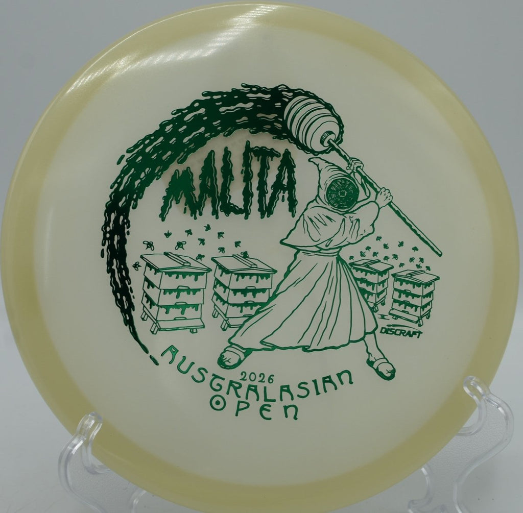 Mega Glow Malita controlled hyzer approach landing soft at Hudson Mills DGC in Dexter, MI