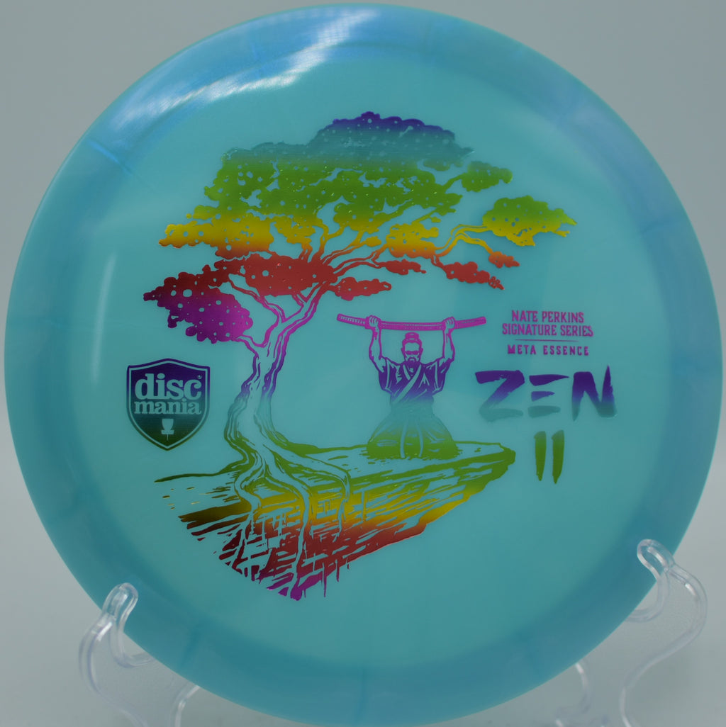 Meta Essence Zen 2 Discmania controlled fairway driver drifting turnovers at Harmon Hills Disc Golf Course in Fall Branch, Tennessee.