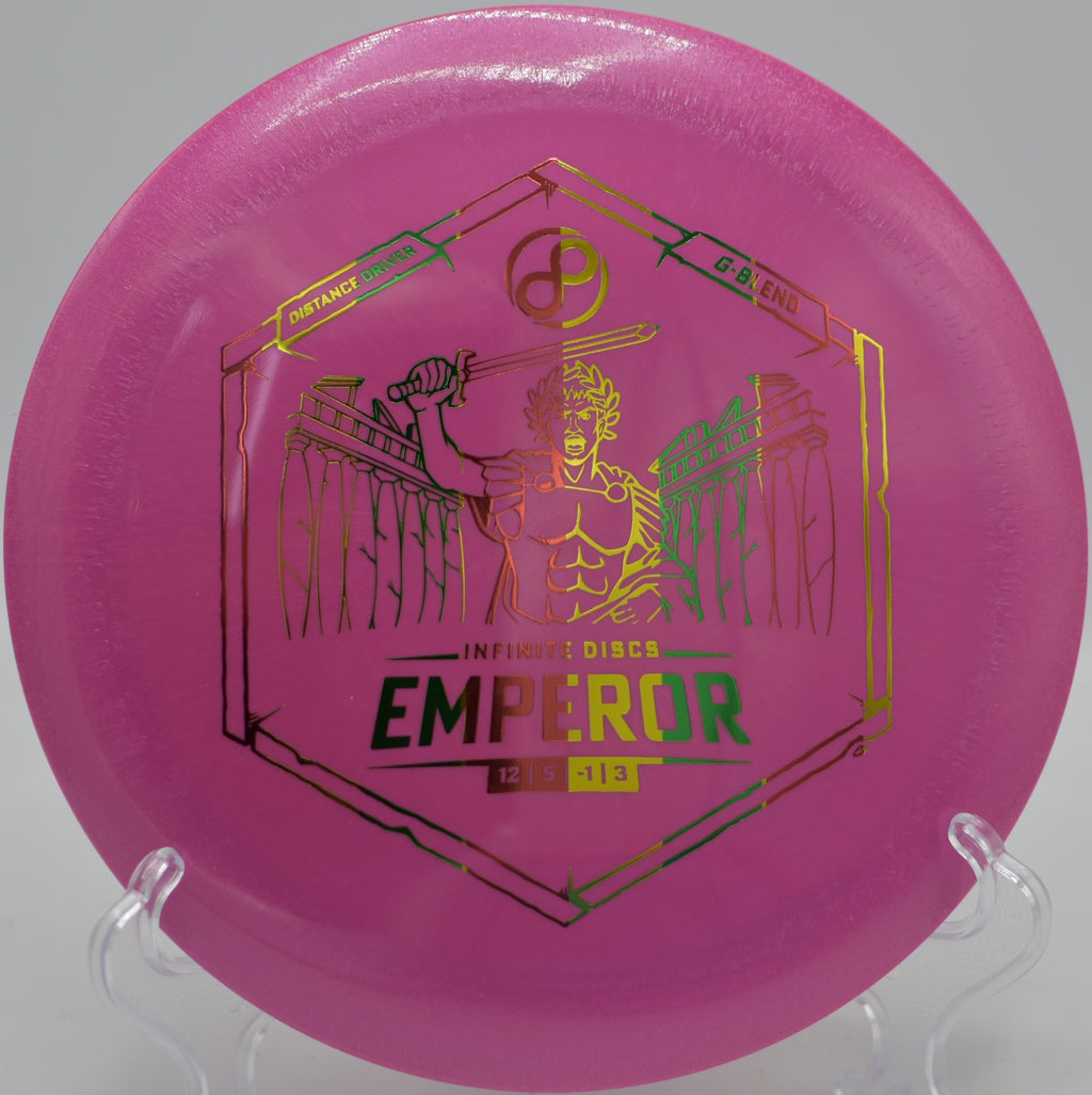 Infinite Dynasty driver with soft fade at Fountain Hills Disc Golf Park in Fountain Hills, Arizona