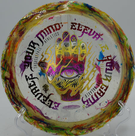 Thought Space Athletics Vex Breaker Requiem distance driver bombing max distance shots at Lincoln Ridge Disc Golf Course in Independence, Kentucky.