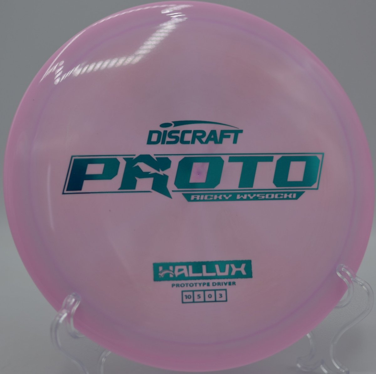 Ricky Wysocki Prototype Hallux approach disc for Olympia disc golf with dependable control nationwide