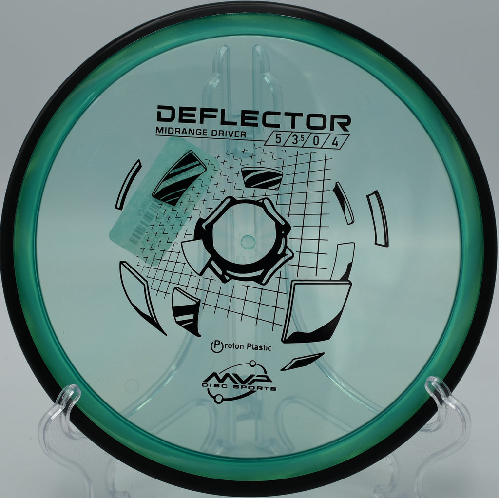 "MVP Proton Deflector – Torque-resistant midrange with a reliable fade at Holler in the Hills Disc Golf Course in Kentucky."

