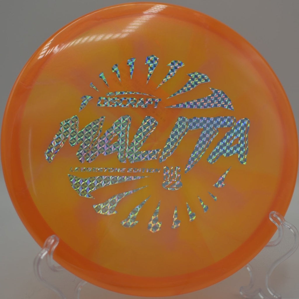 Discraft Big Z Swirl Malita midrange executing a straight approach at Golden Gate Park Disc Golf Course in San Francisco, California