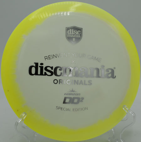 Dealer Appreciation Horizon C-Line Glow DD2 streaking down fairway 1 at Token Creek DGC in Madison, Wisconsin