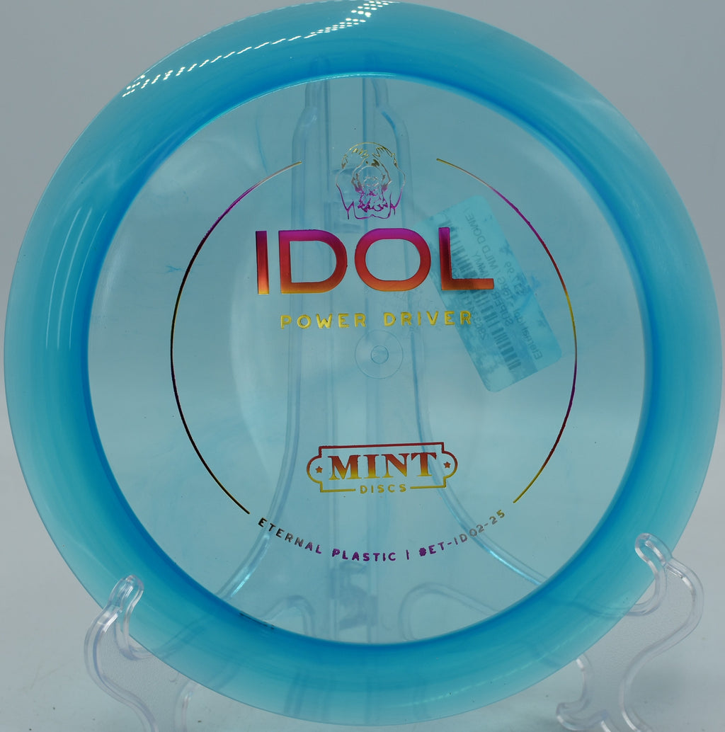 Eternal Idol disc launched on a smooth hyzer-flip at DeLaveaga Disc Golf Course in Santa Cruz, California