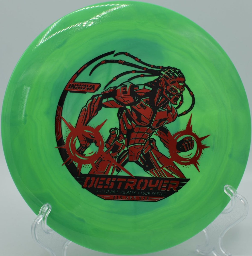 Philo Destroyer full-power backhand with reliable fade finish at Diamond X DGC in Billings, MT