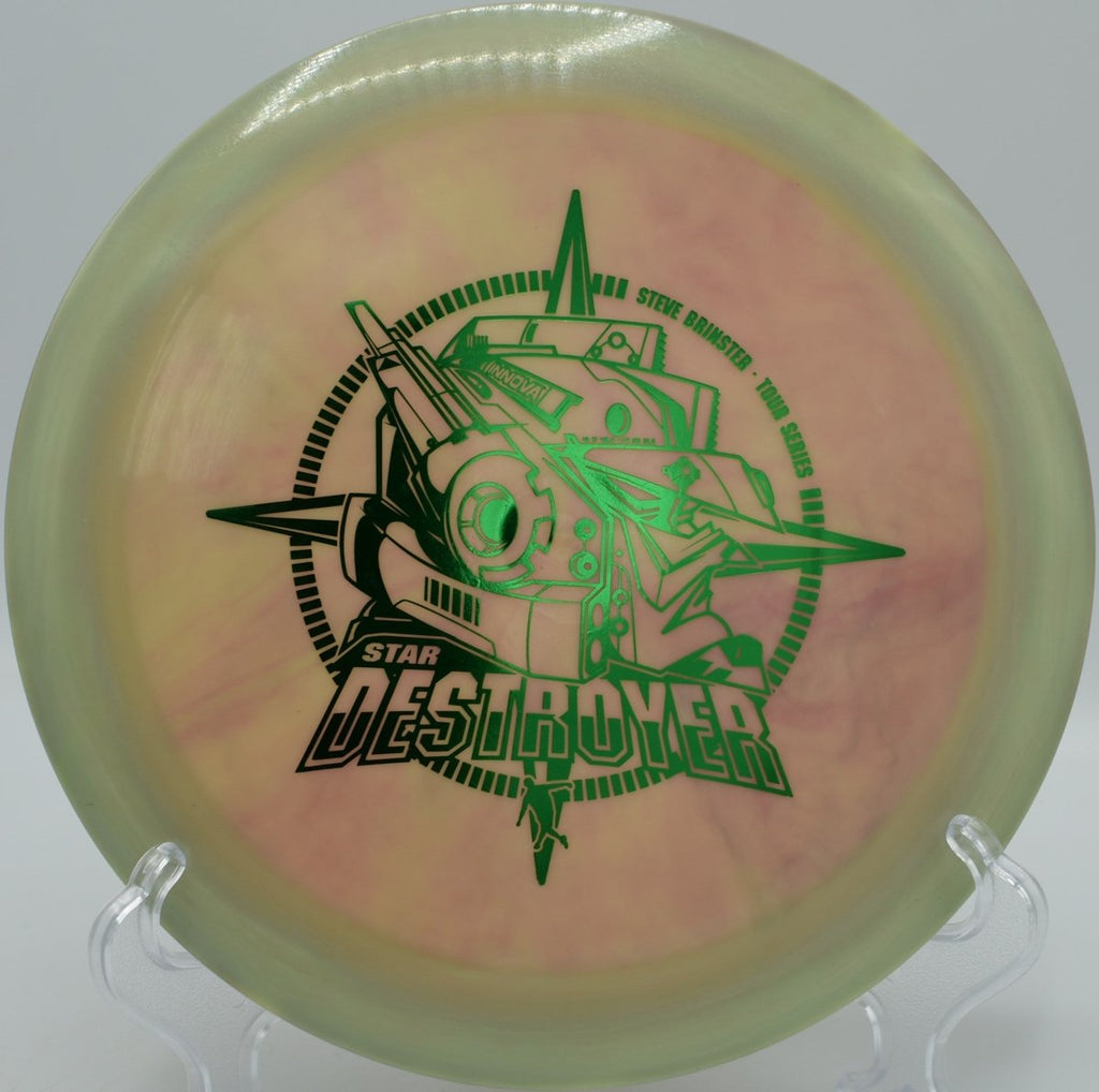Brinster Star Destroyer crushed on a wide-open bomb at Kincaid Park Disc Golf Course in Anchorage, Alaska, delivering wind-fighting stability and trusted high-speed performance for advanced disc golfers