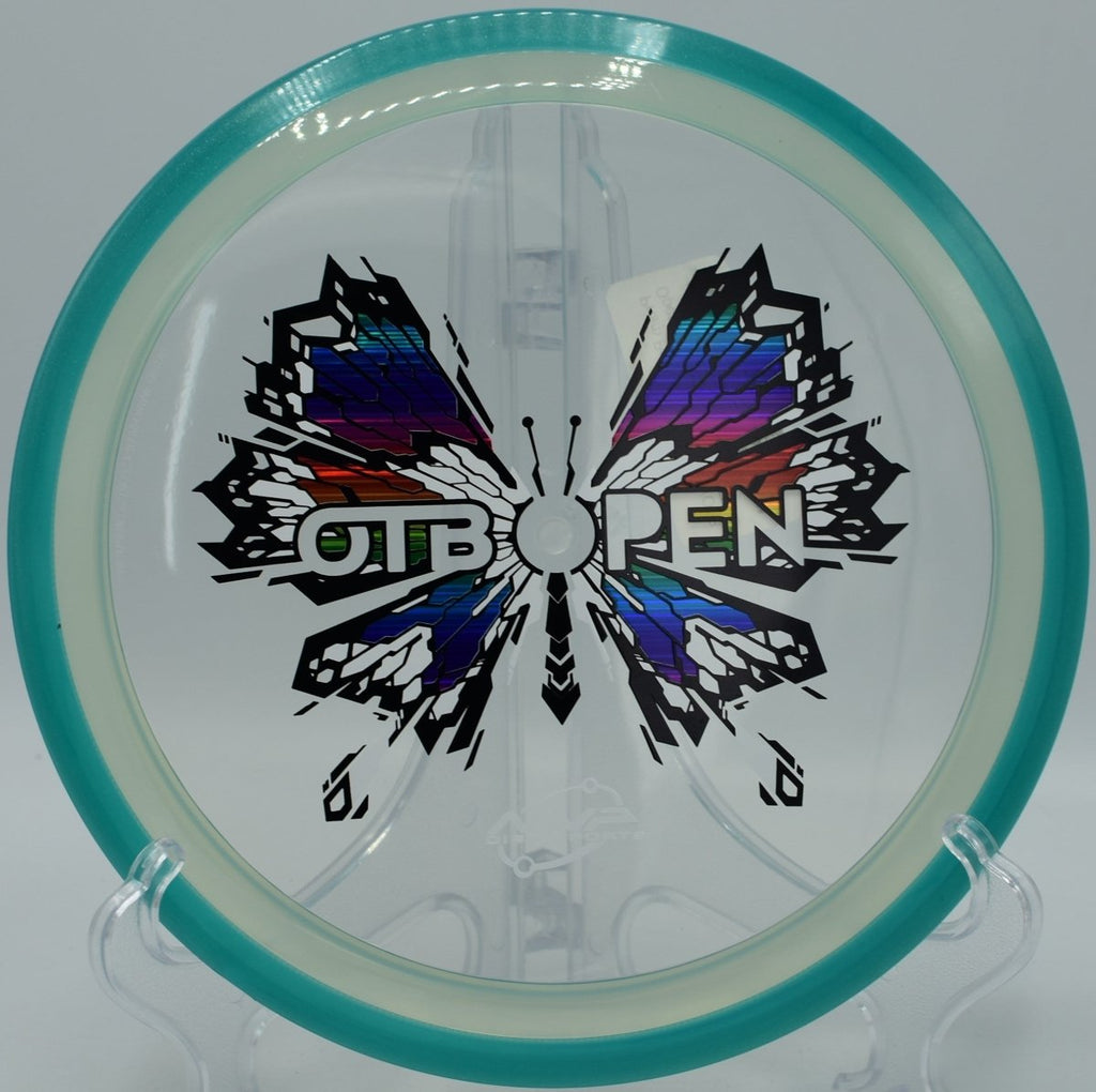 MVP Prism Proton Insanity Soft high-glide fairway distance shot at Hidden Ridge Disc Golf Course in West Milford, New Jersey