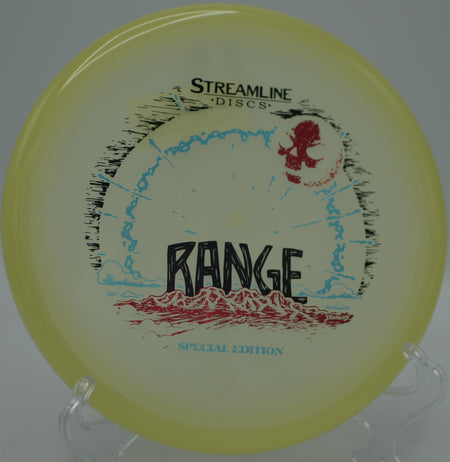 Streamline Eclipse Glow Range sitting parked after a smooth glide at Kensington Metropark Disc Golf Course in Milford, Michigan.