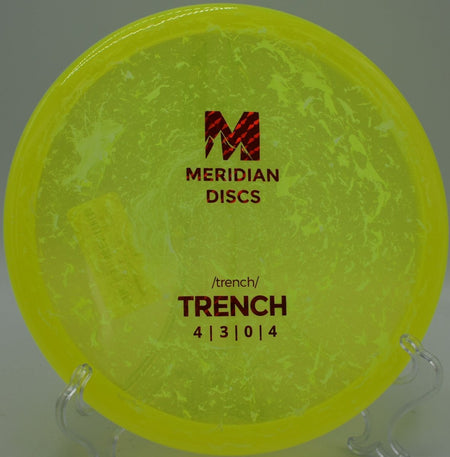 Meridian Discs Marbled Clarus Trench overstable forehand approach at Maple Hill Disc Golf Course in Leicester, Massachusetts