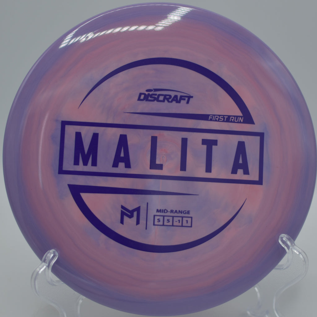 Paul McBeth First Run ESP Malita carving a clean anhyzer line at Deer Run Park Disc Golf Course in Anderson, Indiana.