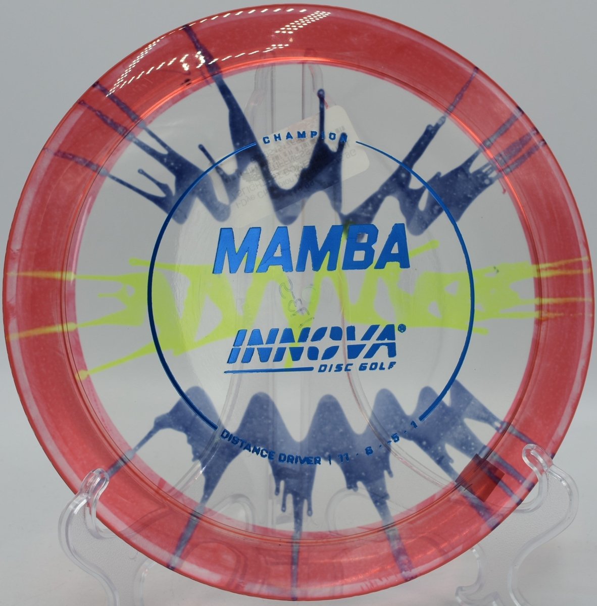 Innova I-Dye Champion Mamba displayed at Brewster Ridge DGC, Jeffersonville VT for controlled rollers