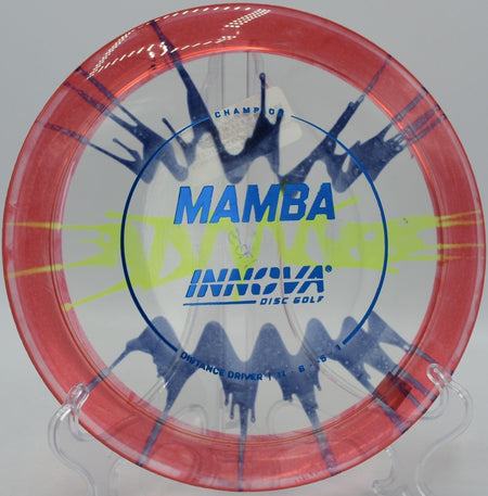 Innova I-Dye Champion Mamba displayed at Brewster Ridge DGC, Jeffersonville VT for controlled rollers
