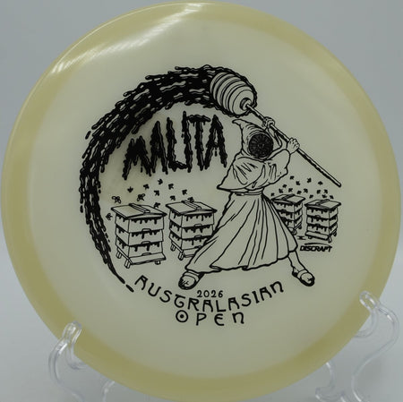 Mega Glow Malita flat tunnel drive under glow at Sandy Point DGC in Lac du Flambeau, WI