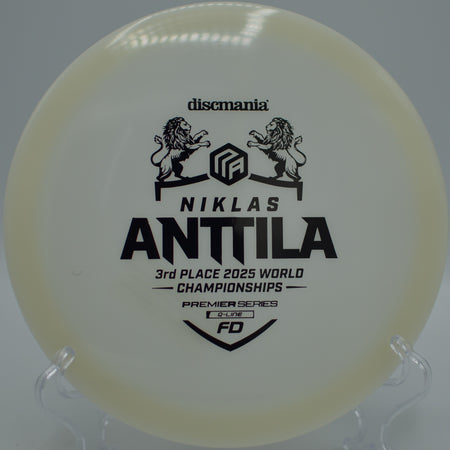 Discmania Premier Series FD Q-Line launched flat and straight at Maple Hill Disc Golf Course in Leicester, Massachusetts.