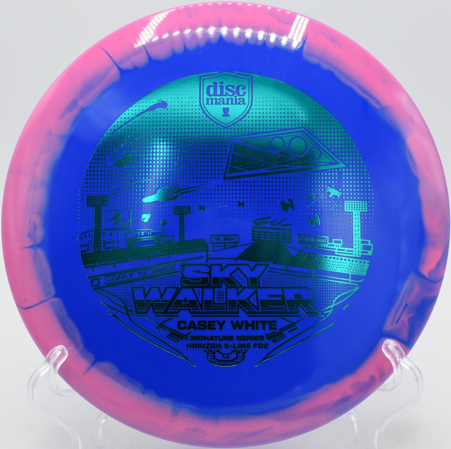 FD2 Horizon S-Line launched flat at Circle C Metro Park Disc Golf Course in Austin, Texas