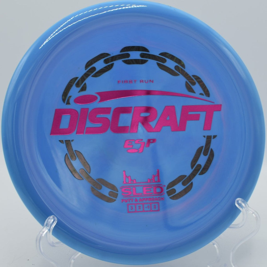 First Run ESP Sled precision wooded approach disc at Paw Paw Tunnel Disc Golf Course in Oldtown, Maryland