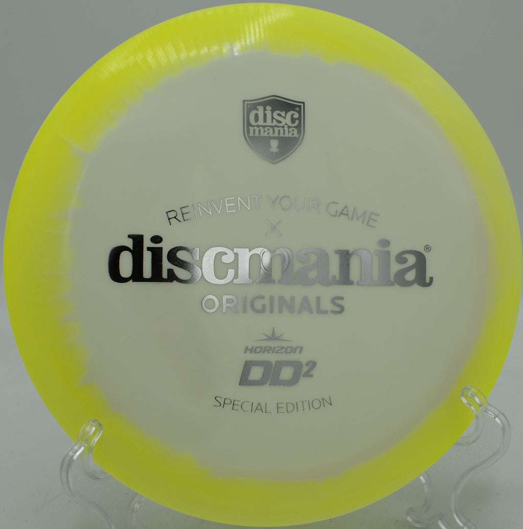 Controlled power shot using Glow Horizon C-Line DD2 at Rocklin Disc Golf Course in Rocklin, California