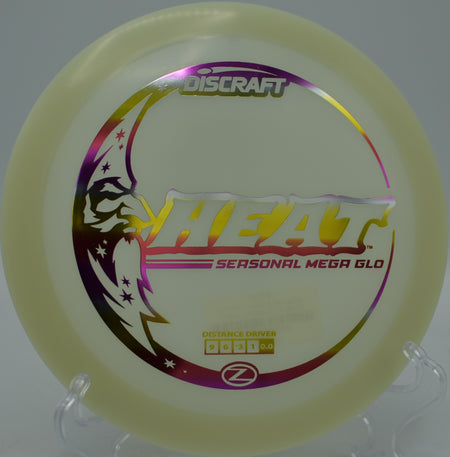 Mega Glow Heat flying long and straight under the stars at Fountain Hills Disc Golf Course in Fountain Hills, Arizona.