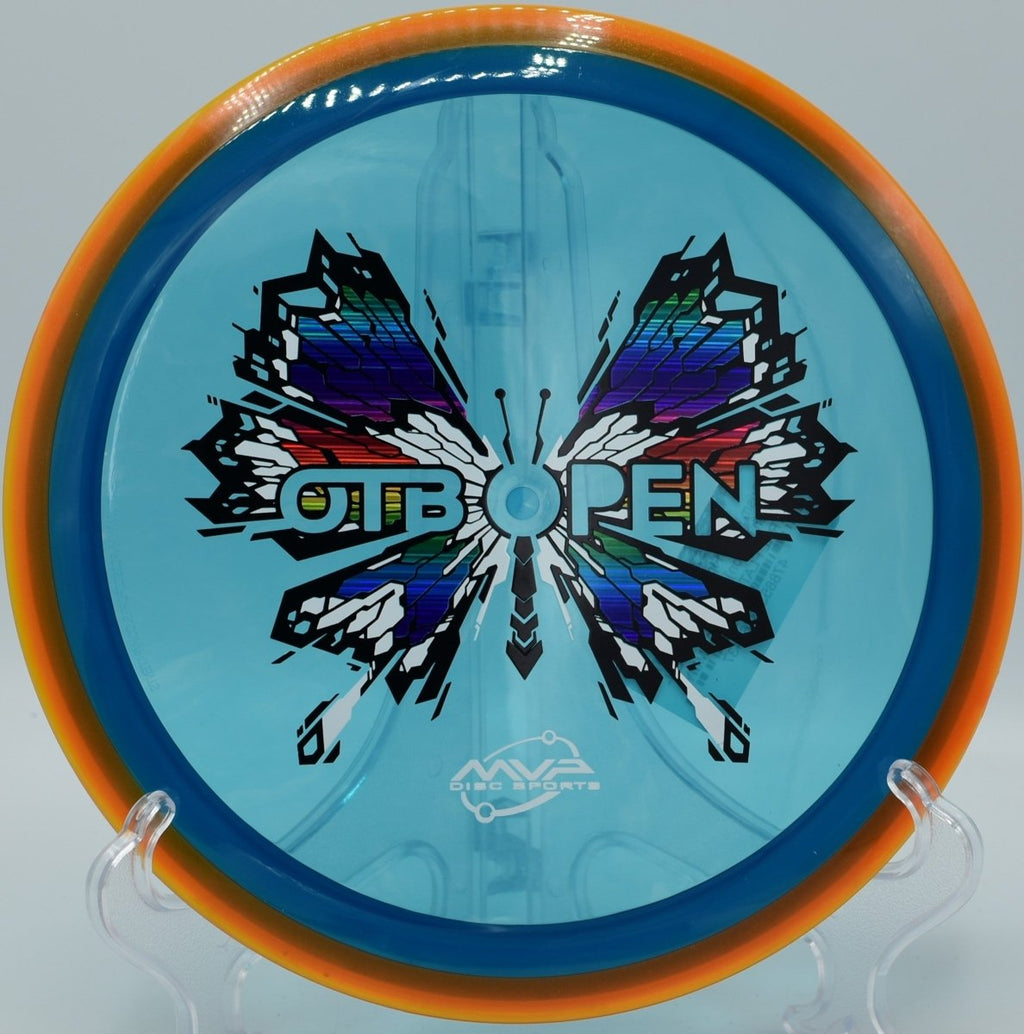 Prism Proton Insanity Soft sweeping turnover drive at Standing Rocks Disc Golf Course in Stevens Point, Wisconsin