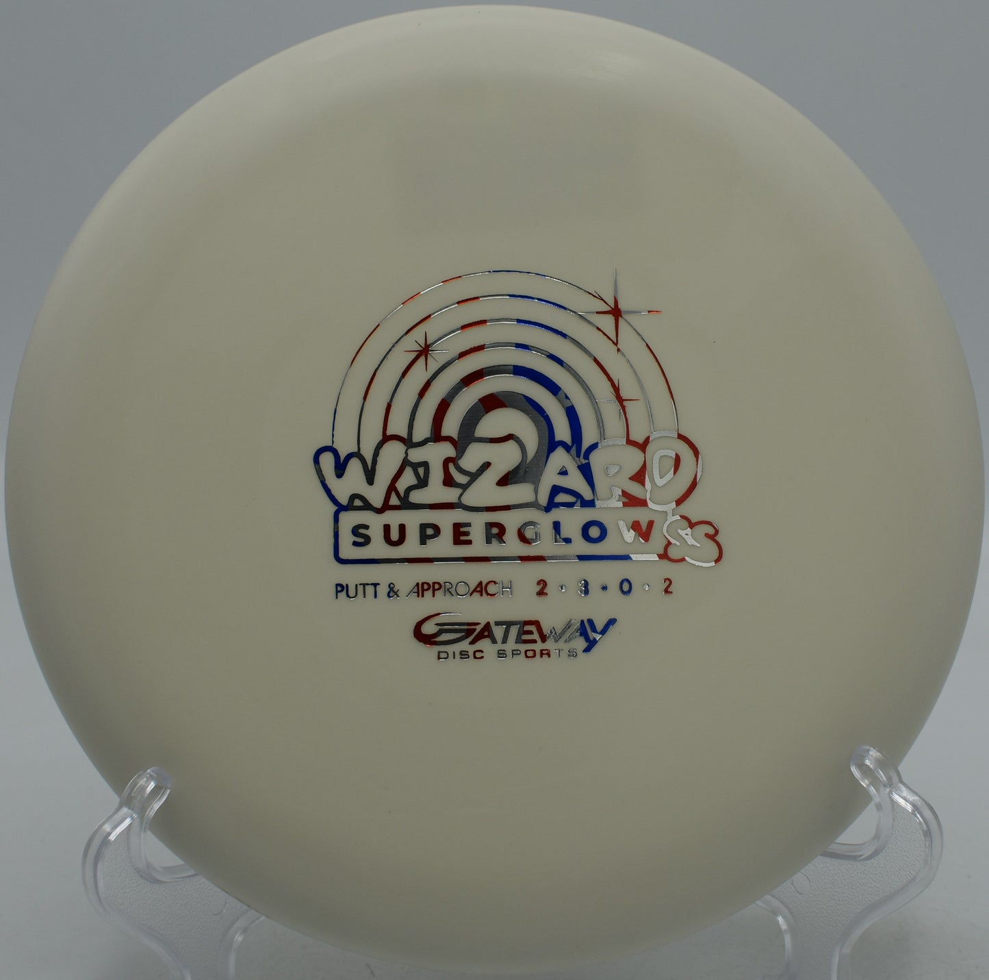 Wizard held for putt release at DeLaveaga Disc Golf Course in Santa Cruz, California