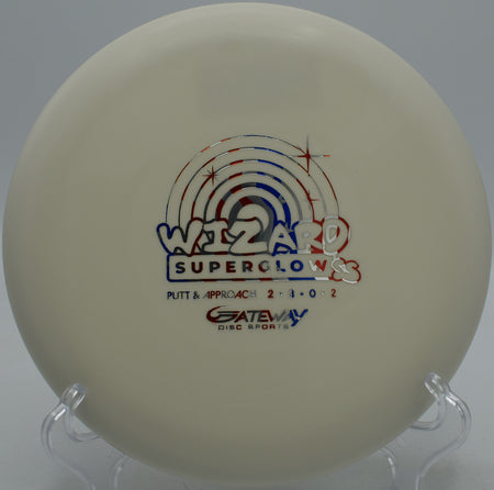 Wizard held for putt release at DeLaveaga Disc Golf Course in Santa Cruz, California